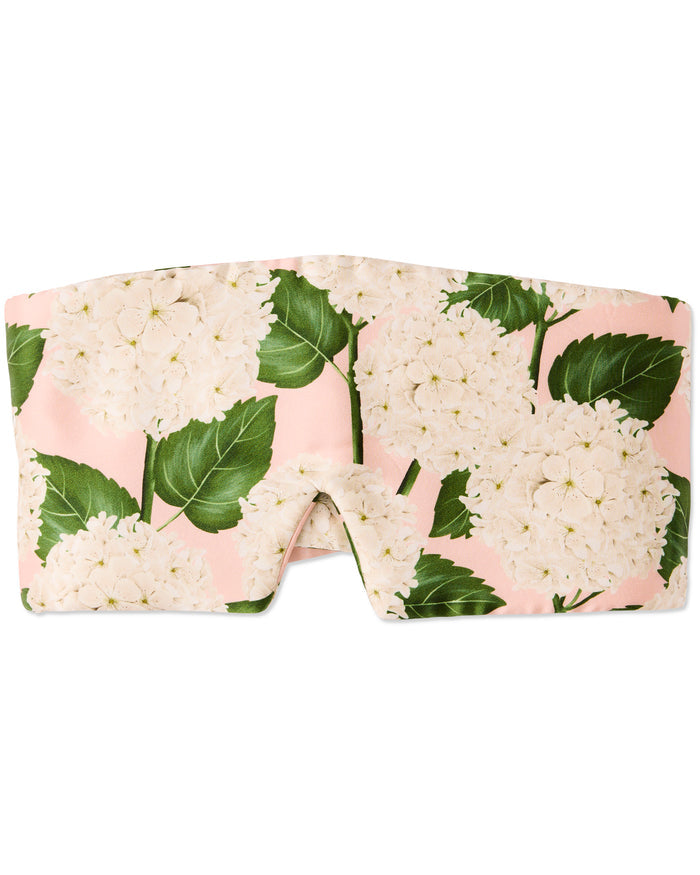 Hydrangea Pink Block Out Silk Eye Mask