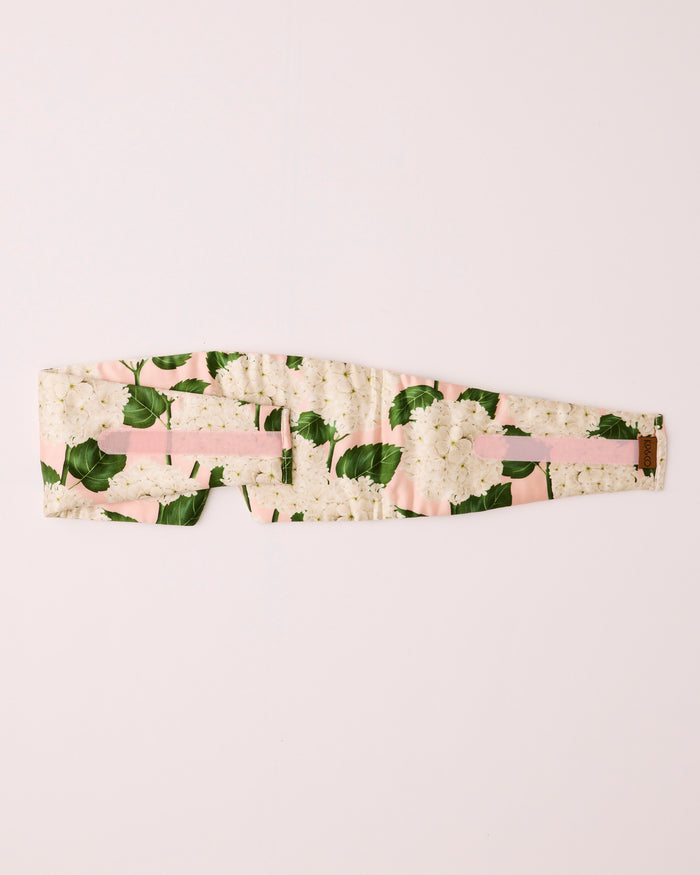 Hydrangea Pink Block Out Silk Eye Mask