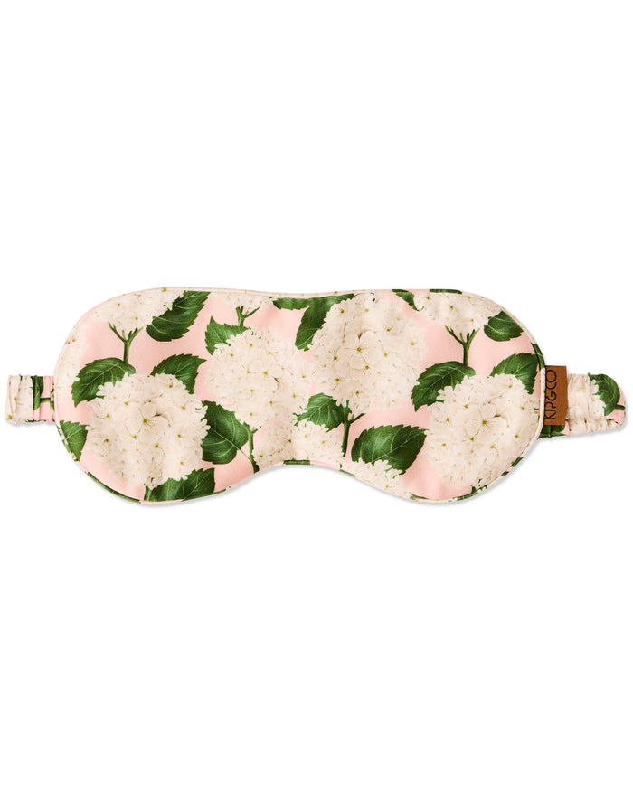 Hydrangea Pink Silk Eye Mask