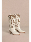 Ida Boot - White - Greige Goods