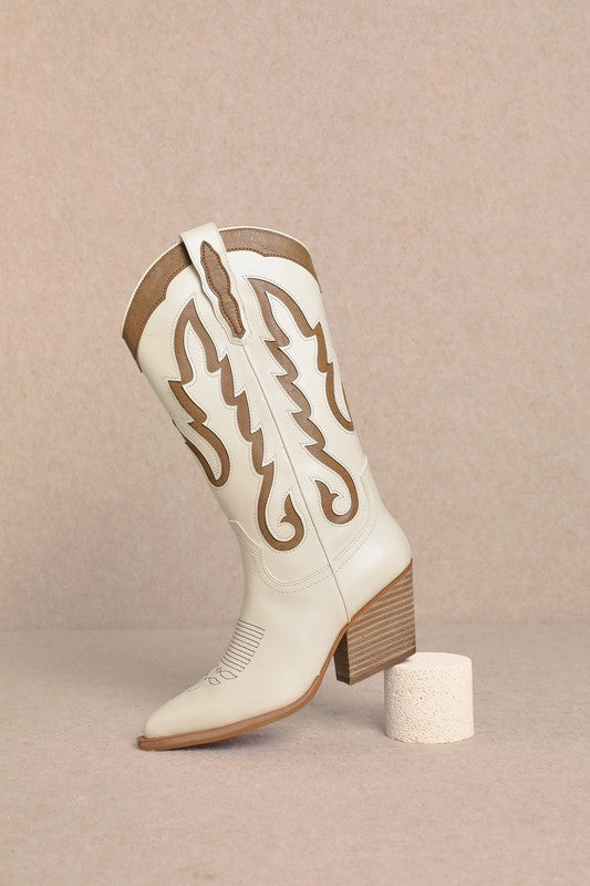 Ida Boot - White - Greige Goods
