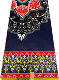 Java Print Polished- Navy Blue