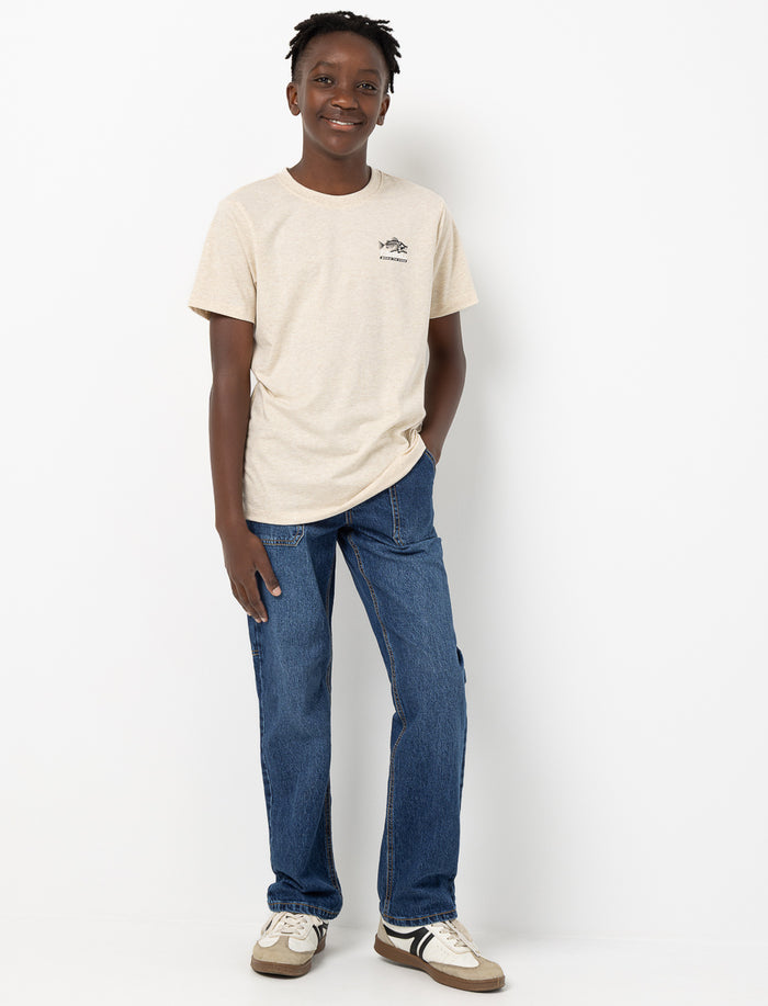 Jean droit extensible