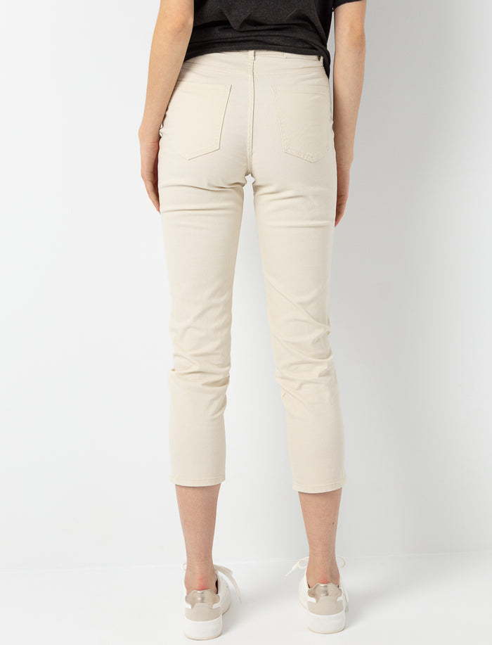 Jean skinny capri à taille haute