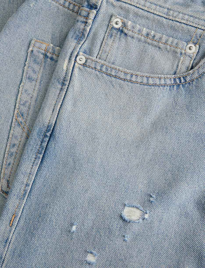 Jean troué à taille régulière