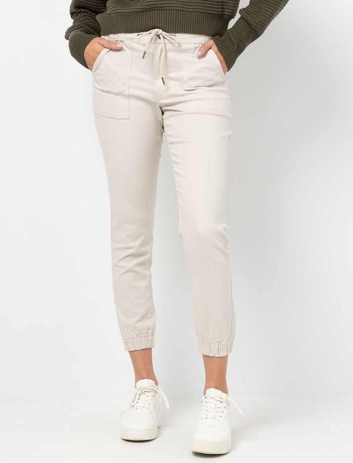 Jogger en denim extensible