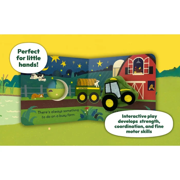 John Deere I Am a Tractor Puppet Book - Greige Goods