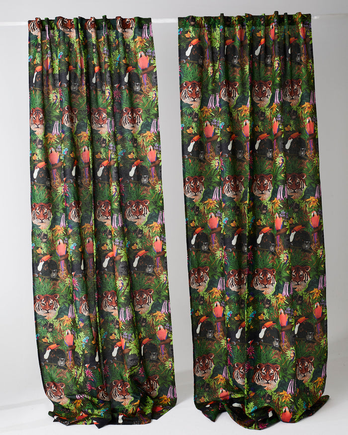 Jungle Life Curtain Panel