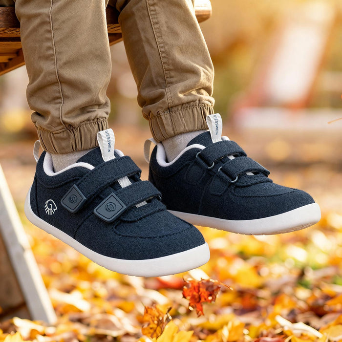 Giesswein Kids Barefoot Wool - bleu océan 540