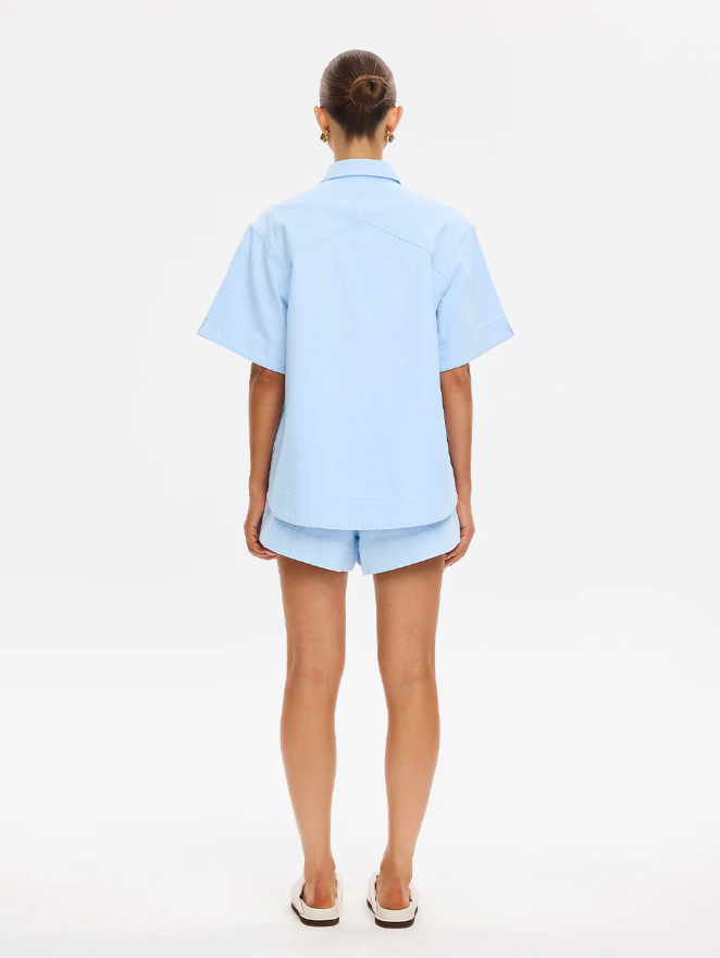 Kivari Marla Denim Shirt - Sky