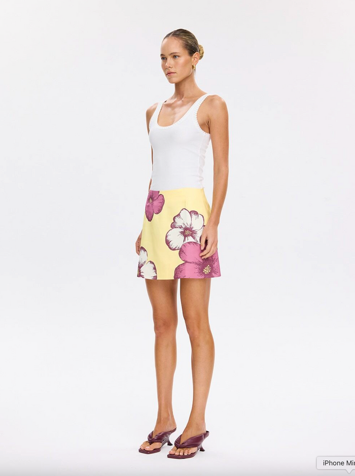 Kivari Paros Mini Skirt - Butter