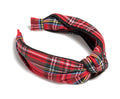 Knotted Plaid Headband - Greige Goods