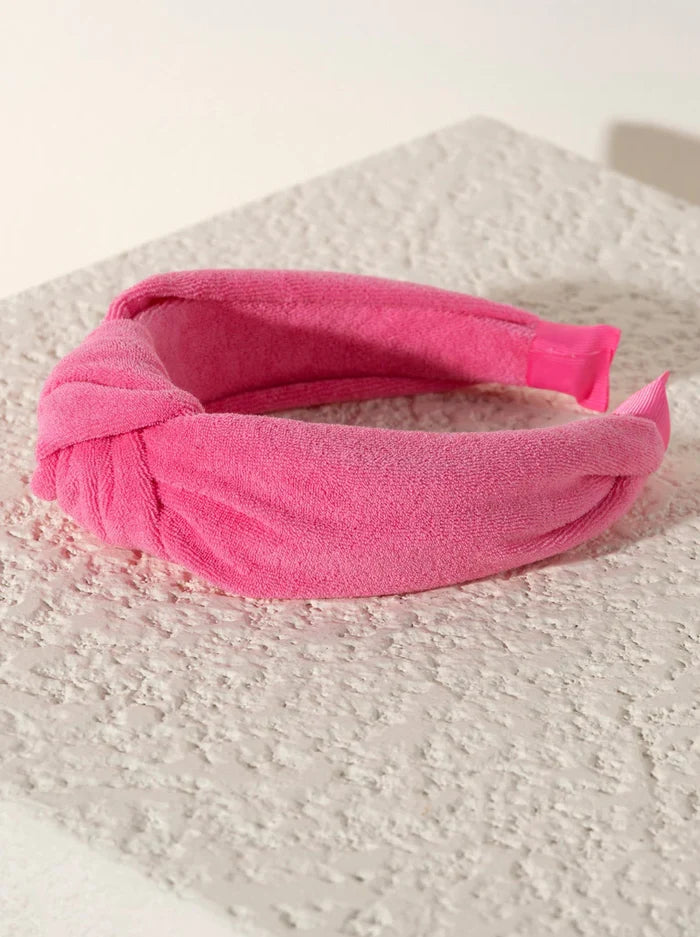 Knotted Terry Headband - Greige Goods