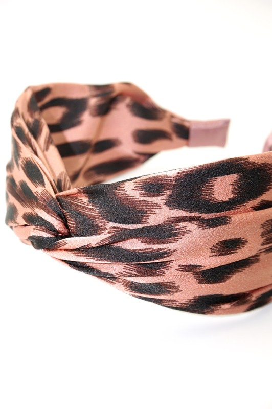 Leopard Top Knot Headband - Greige Goods