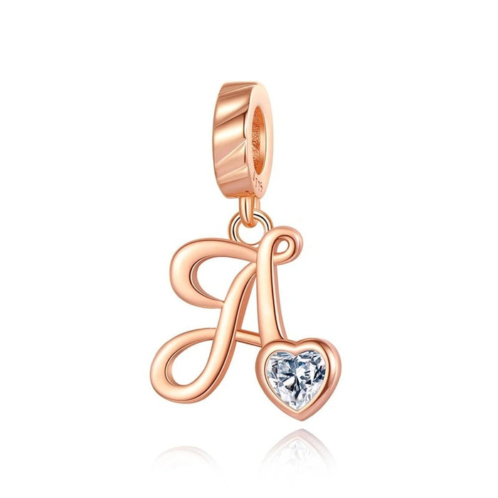 Letras del Alfabeto "Corazón de Cristal"