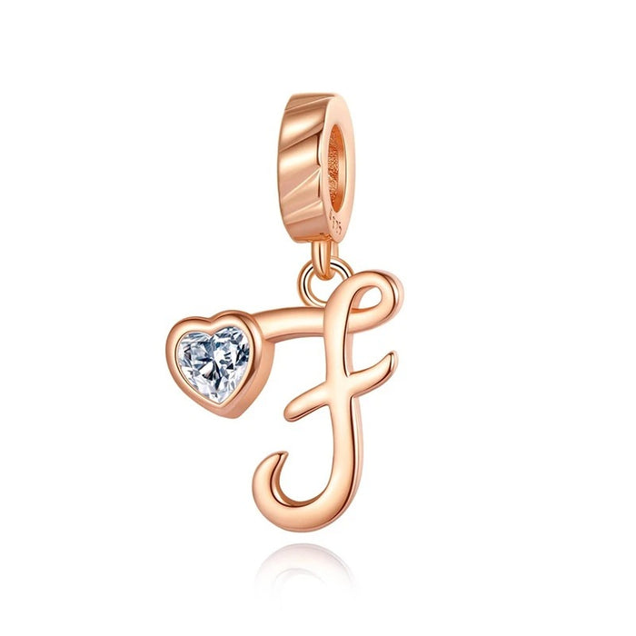 Letras del Alfabeto "Corazón de Cristal"