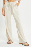 Lined Pull On Pants - Greige Goods