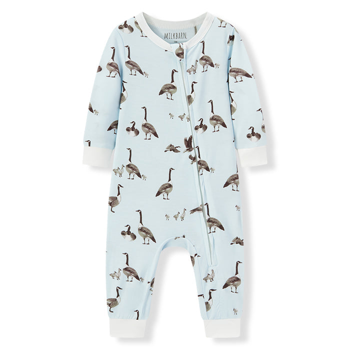 Luxe Stretch Zip Romper - Greige Goods