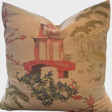 Lydia Pagoda Throw Pillow with Feather Insert