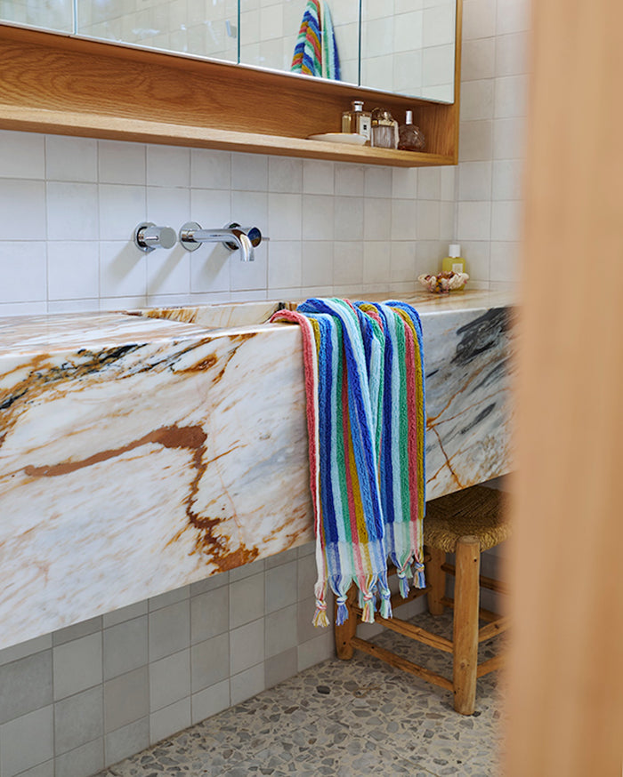 Madeira Stripe Turkish Hand Towel