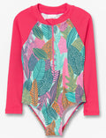 Maillot dermoprotecetur 1 pièce imprimé - petite fille
