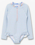 Maillot dermoprotecteur 1 pièce vichy - petite fille