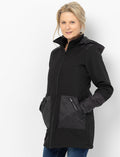 Manteau mi-saison à poches matelassées