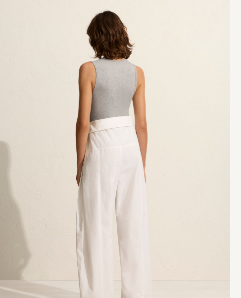 Matteau Deep U Tank - Heather Grey