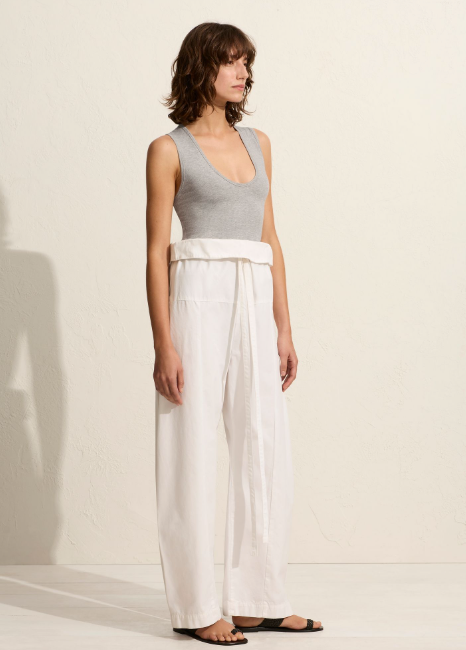 Matteau Deep U Tank - Heather Grey