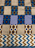 Meba Wo Abrokyere - Cream Gold Blue Brown