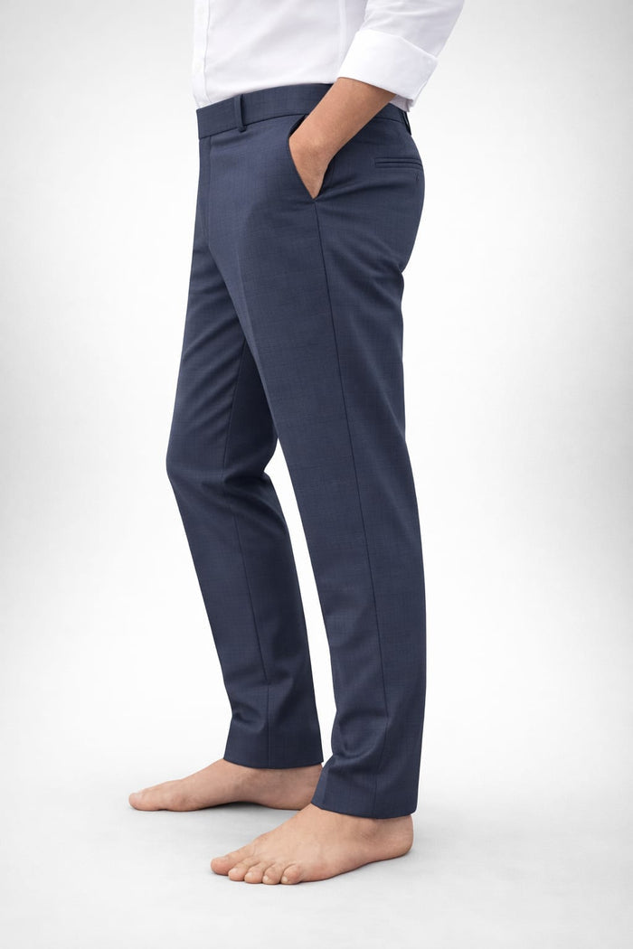 Men's Peanut Checks Formal Trouser | Premium Stretch Office Pants