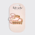 Metal Puffy Claw Clip - Greige Goods