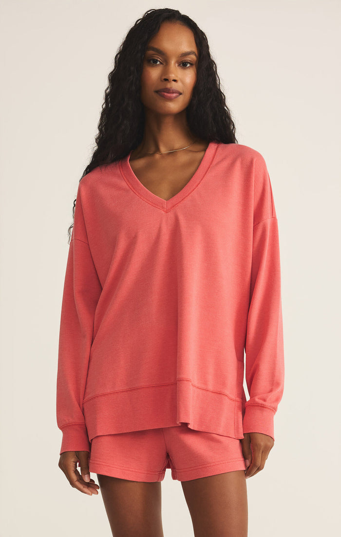 Modern V-Neck Weekender - Greige Goods