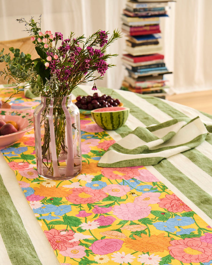 Moss Stripe 4P Napkin Set