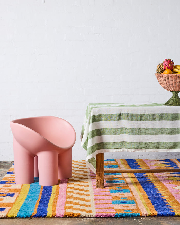 Moss Stripe Tablecloth