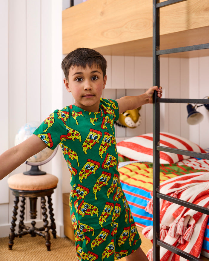Mozzarella Kids Organic Cotton Short Sleeve Tee & Short Pyjama Set