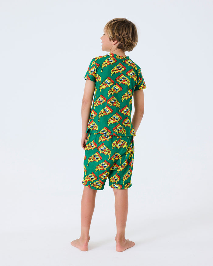 Mozzarella Kids Organic Cotton Short Sleeve Tee & Short Pyjama Set