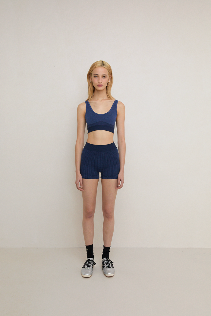 Nagnata Classic Micro Wool Mini Short - Navy