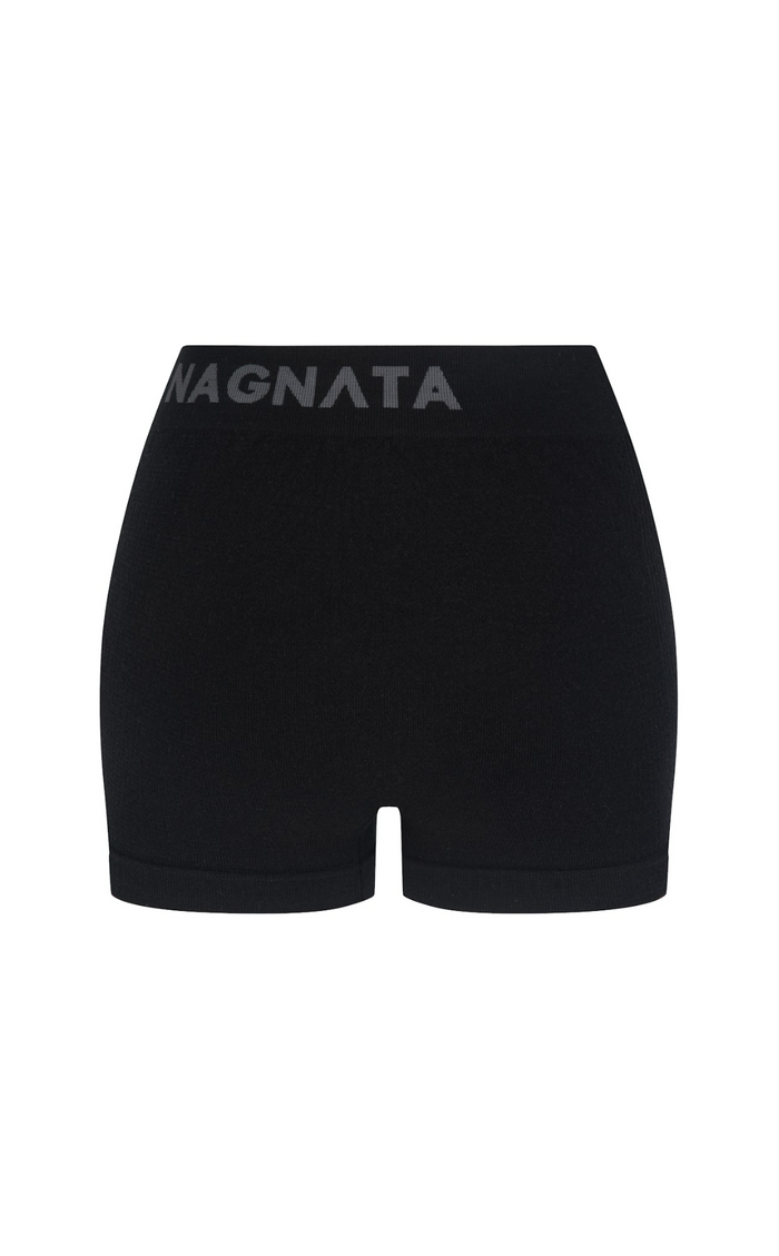 Nagnata Classic Wool Micro Mini Short - Black