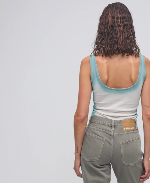 Nagnata Vegetable Dye Straight Leg Jean - Taupe