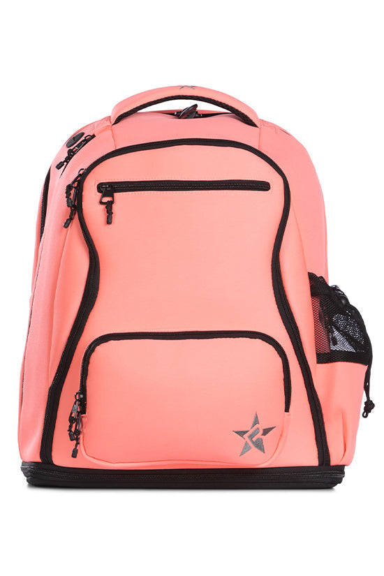Neoprene in Coral Rebel Dream Bag Plus with Black Zipper