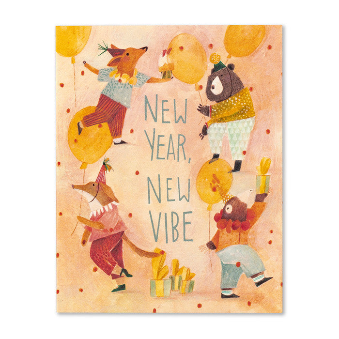 New Year New Vibe Birthday Card - Greige Goods