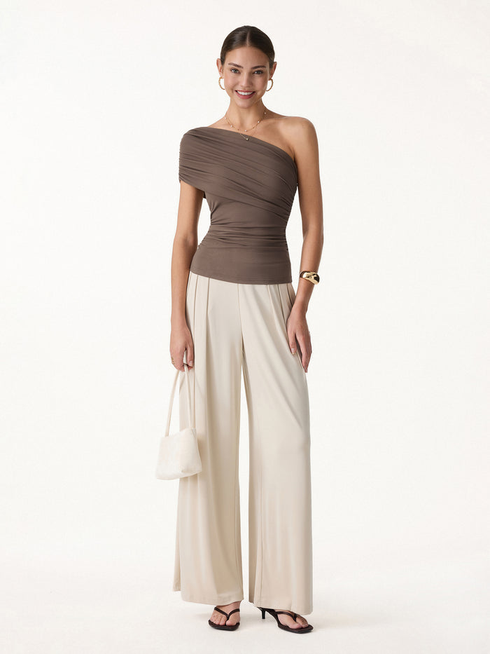 OGLmove One Shoulder Gathered Bra Top