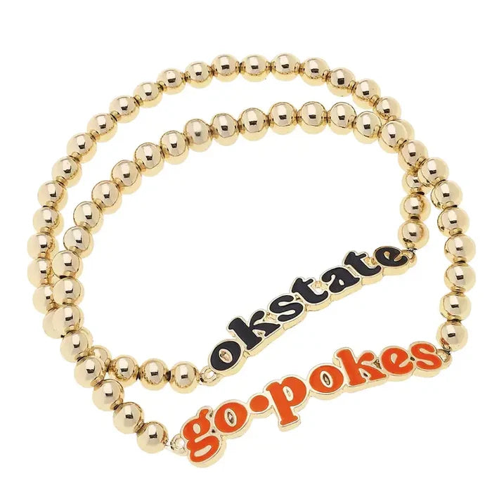 OSU Slogan Bead Bracelet - Greige Goods