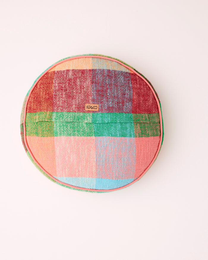 Paloma Tartan Woven Pea Cushion