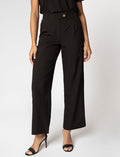 Pantalon à taille régulière et jambe large