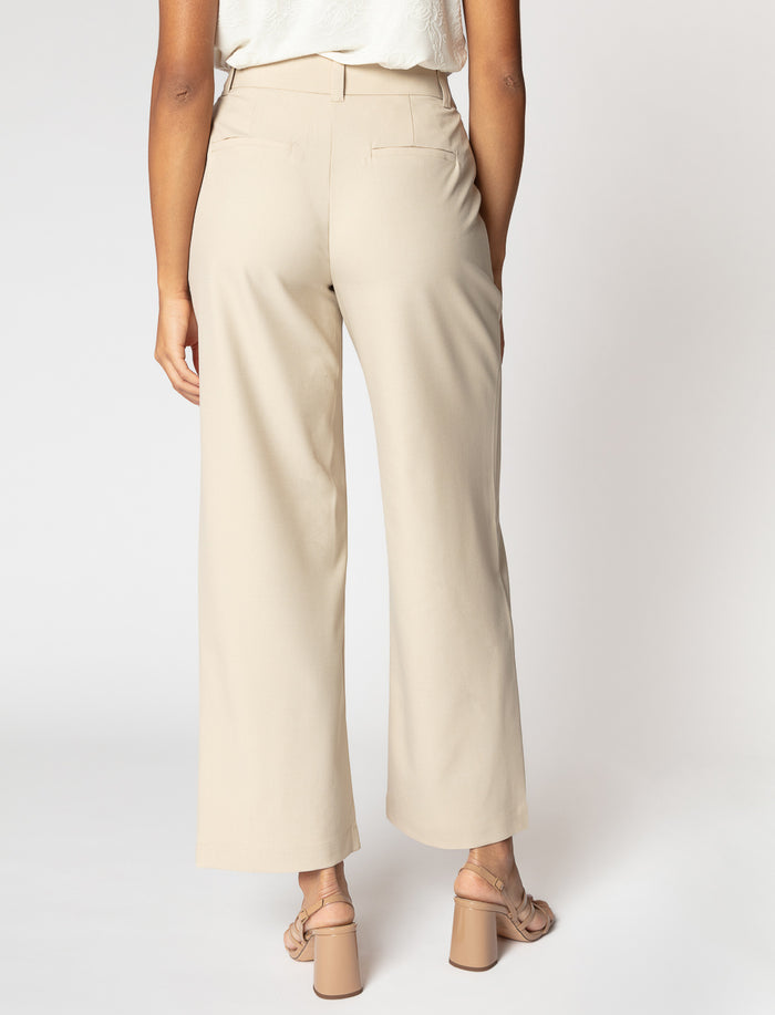 Pantalon à taille régulière et jambe large