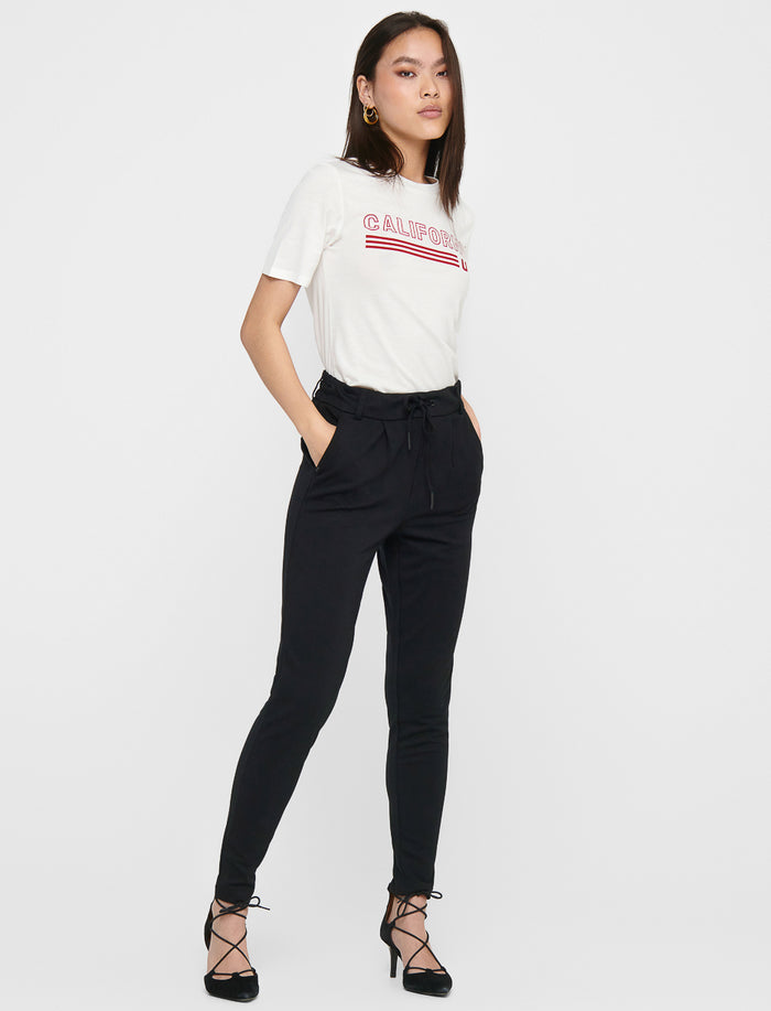 Pantalon avec cordon et taille élastique