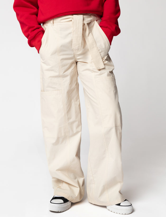 Pantalon cargo à jambe large