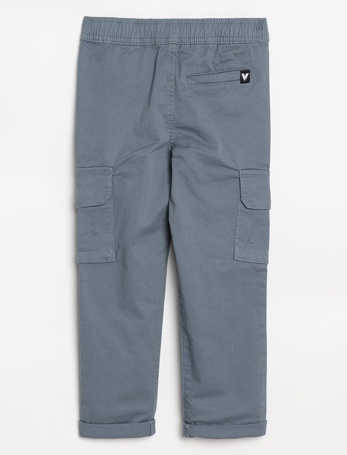 Pantalon cargo à taille élastique